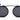 Classy Men Black Retro Round Sunglasses - Glasses Case